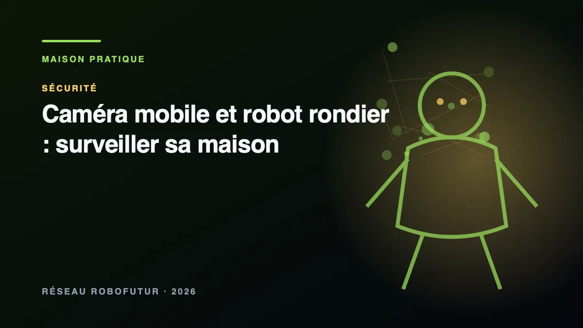 Visuel principal du dossier « Caméra mobile et robot rondier : surveiller sa maison »