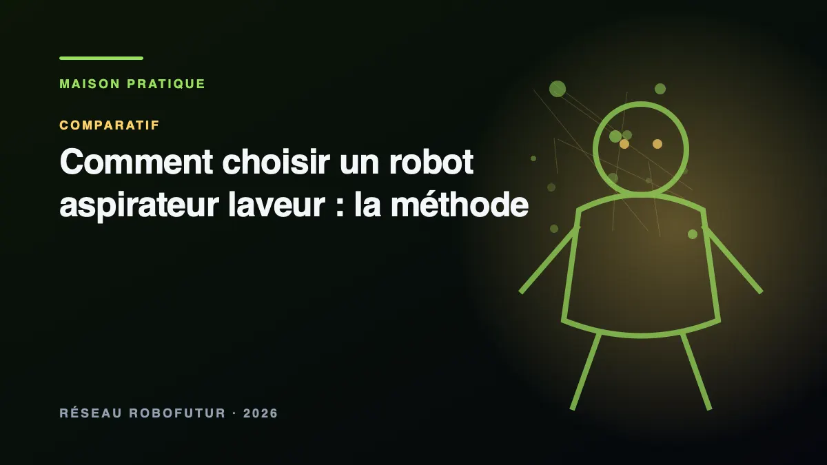 Visuel principal du dossier « Comment choisir un robot aspirateur laveur : la méthode »